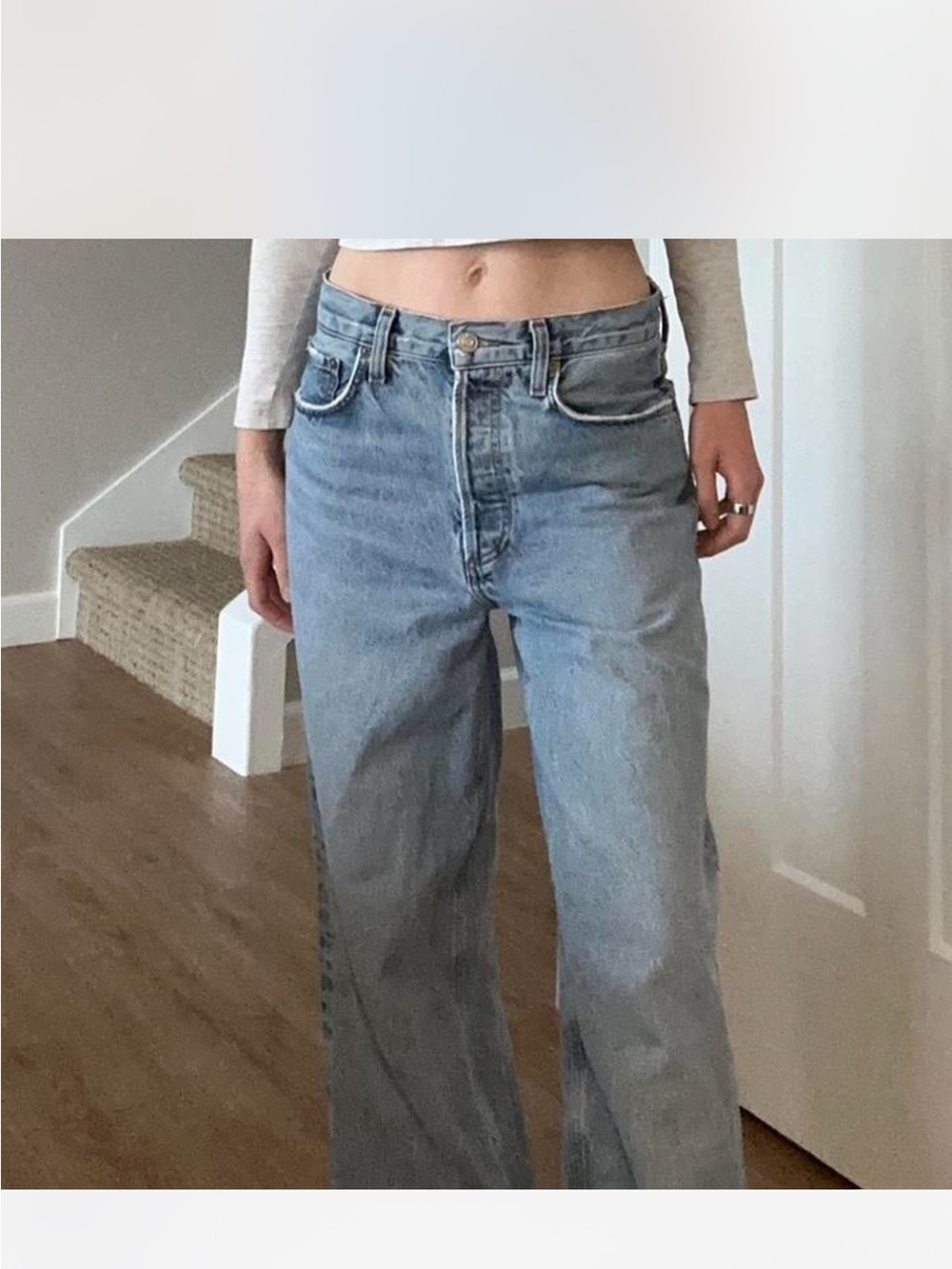 Agolde low slung baggy jean